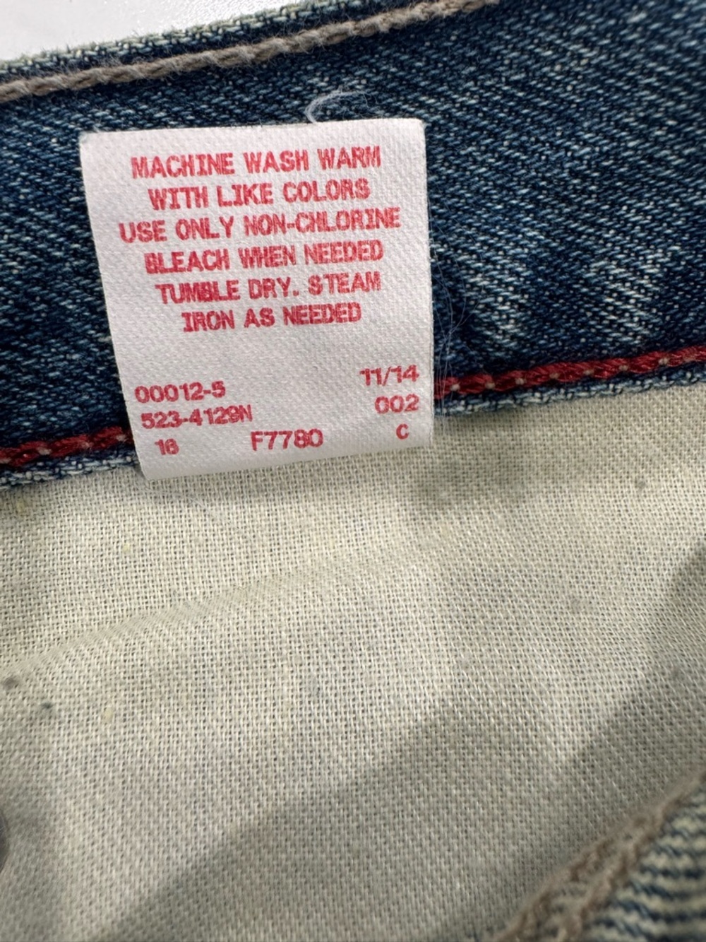 ARIZONA The Original Jeans Co. Men’s Original Straight Leg Light Stone 36x32 NWT - Picture 11 of 12